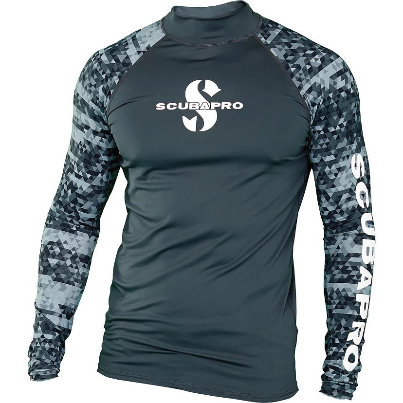 SCUBAPRO Swim Rash Guard UV-bescherming T-shirt voor heren, lange mouwen, slim fit SCUBAPRO Swim Rash Guard UV-bescherming T-shirt voor heren, lange mouwen, slim fit
