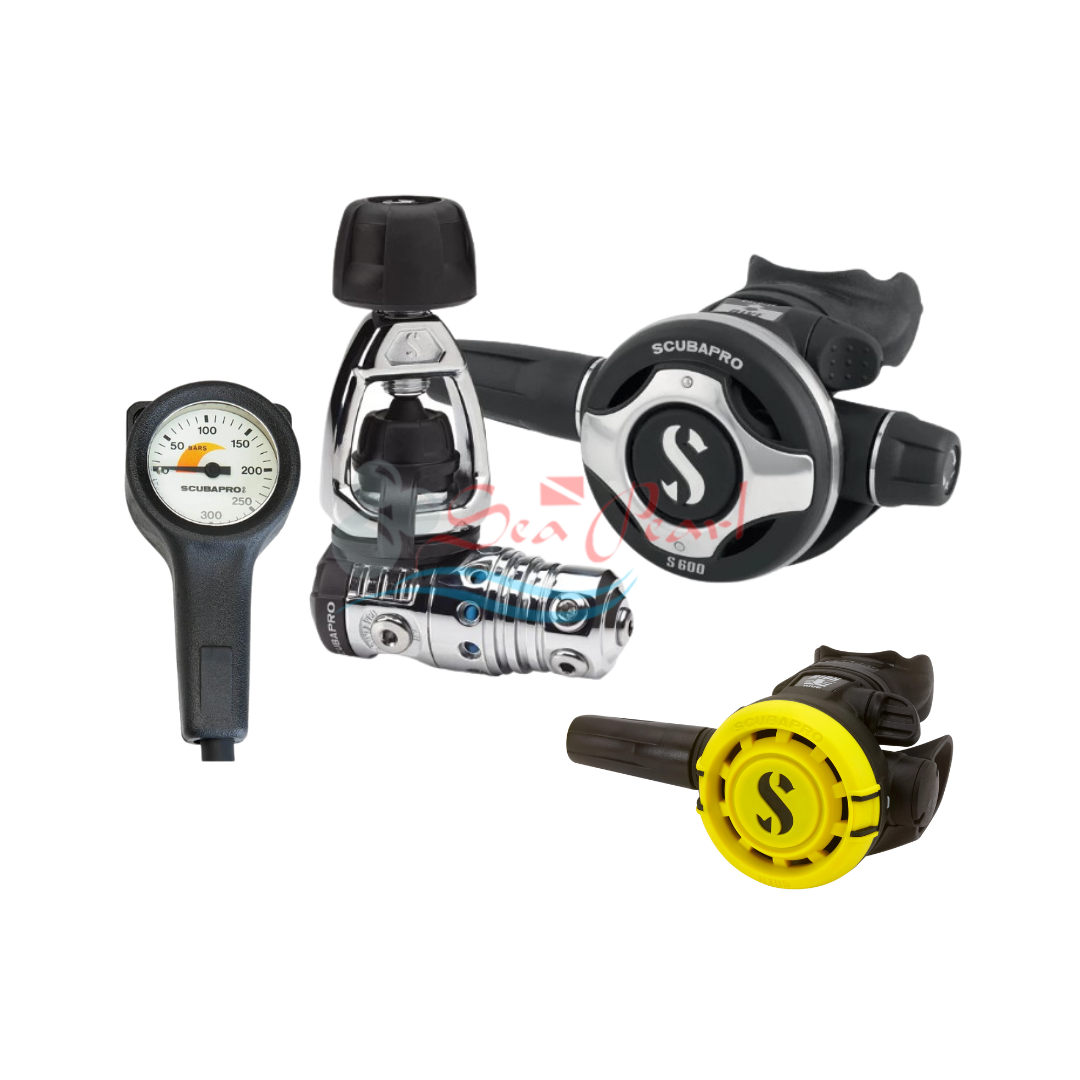 Regulator + Octo Package Set MK25Evo, S600, Pressure Gauge