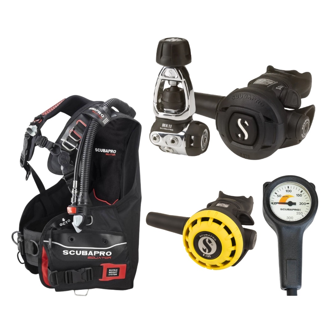 Scubapro BCD Regulator Gauge Package Equator XL