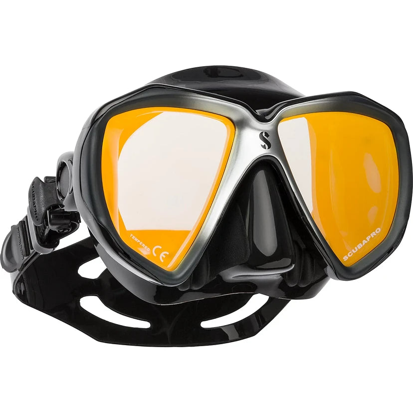 Scubapro Diving Spectra Mask- Black Skirt Mirrored Lens