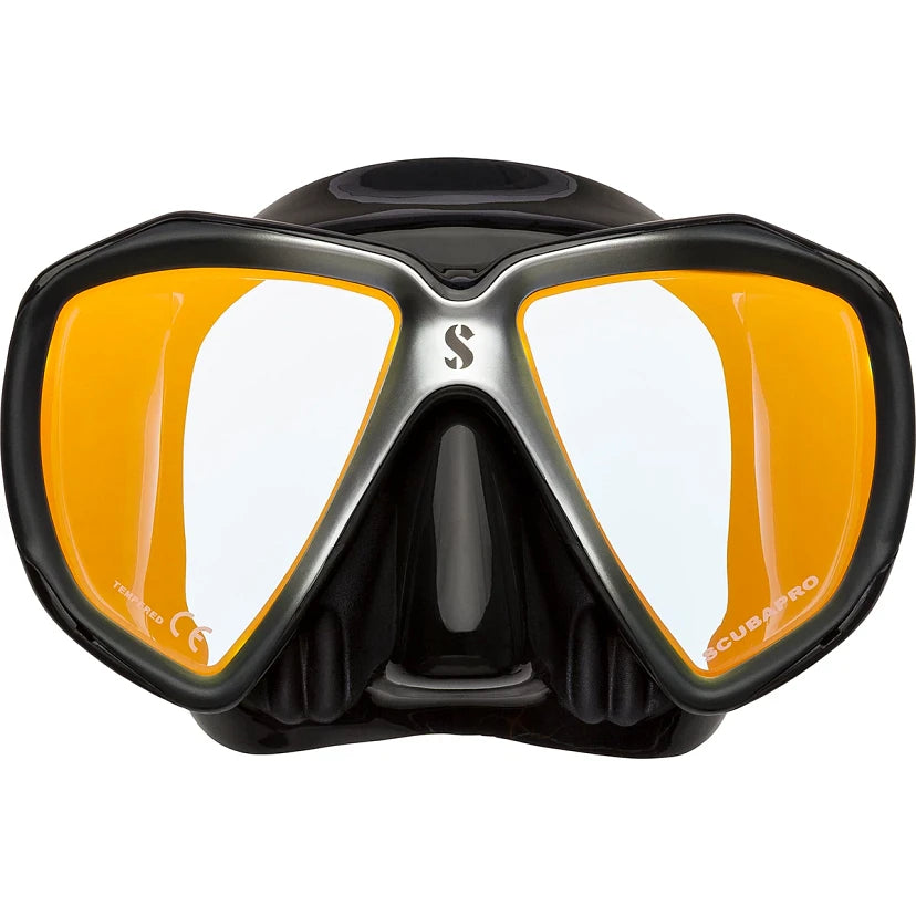 Scubapro Diving Spectra Mask- Black Skirt Mirrored Lens