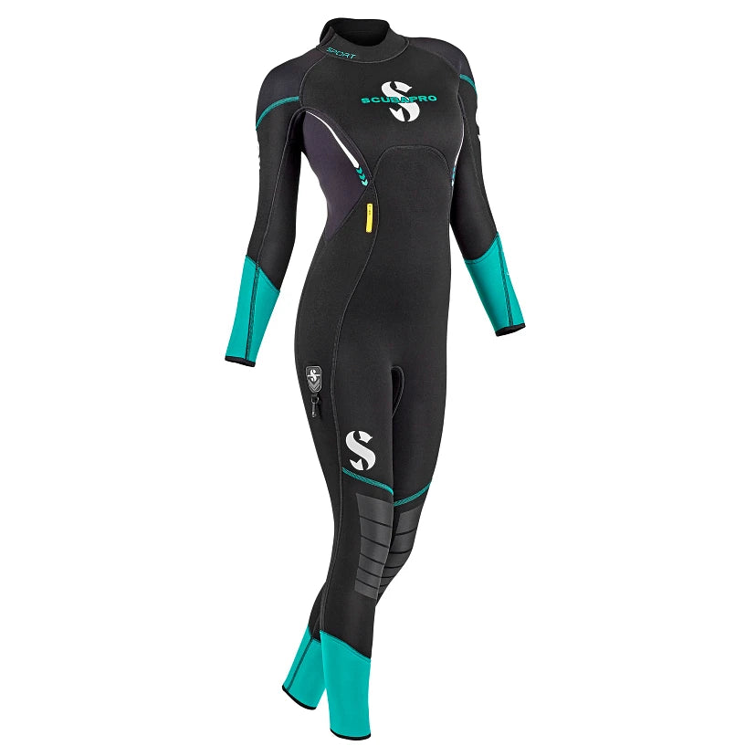 Scubapro Wetsuit Sport Steamer 3mm Black/Carribean - Womens