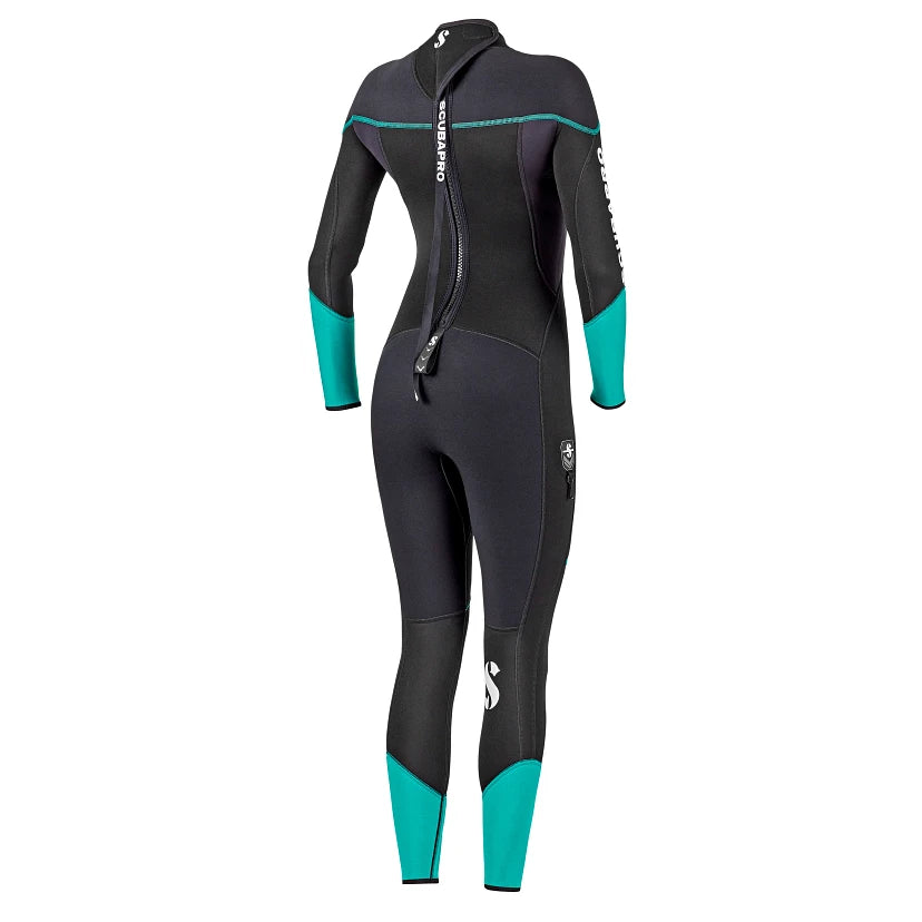 Scubapro Wetsuit Sport Steamer 3mm Black/Carribean - Womens