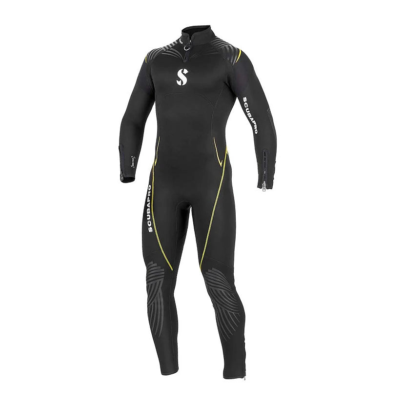 Scubapro Definition Wetsuit 3mm w zippers Black/Yellow - Men s