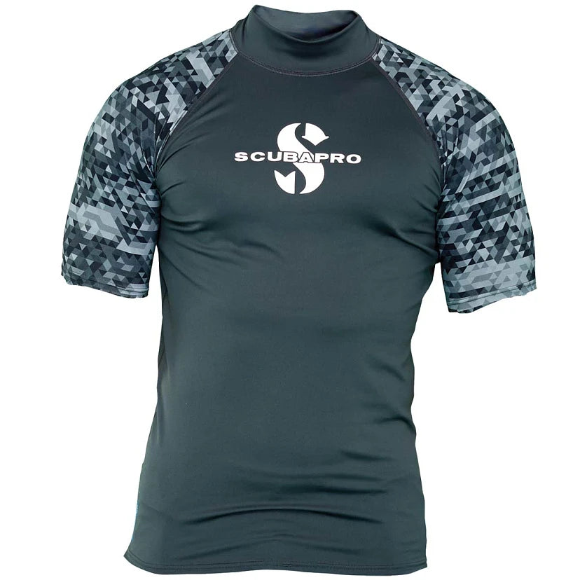 Scubapro Rash Guard Graphite Short Sleeve UPF50 -Mens
