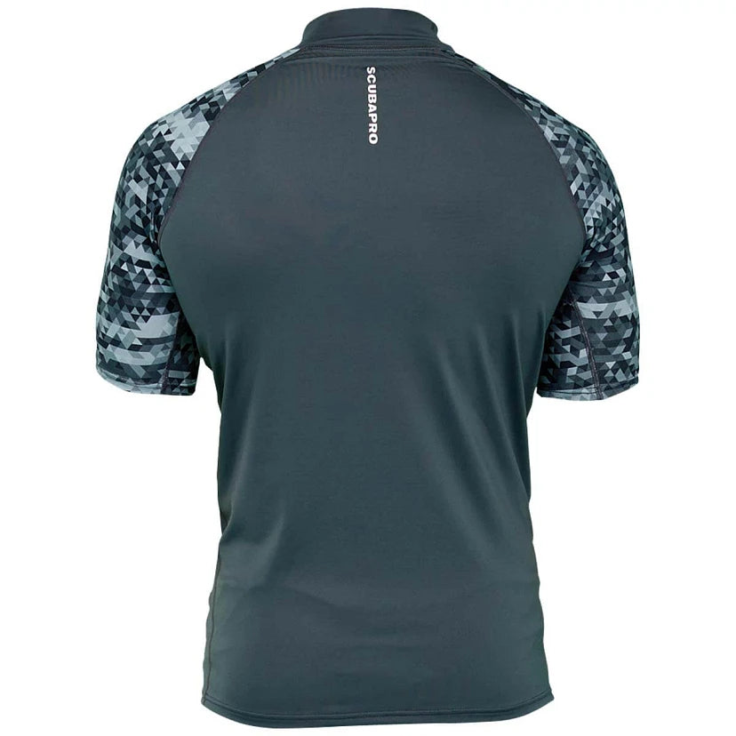 Scubapro Rash Guard Graphite Short Sleeve UPF50 -Mens